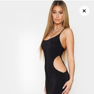 COPY - Pretty Little Thing Black Slinky Strappy C…